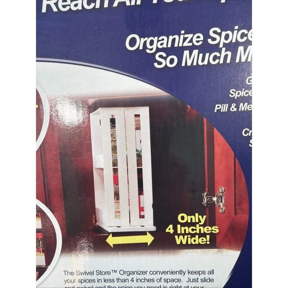 Brand New Swivel Store Organizer Spice Rack Storage System As Seen on TV!!